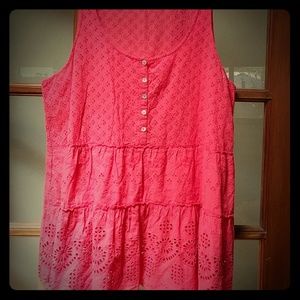 Eyelet blouse size XL